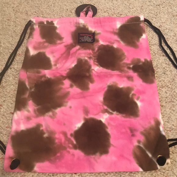 Undee Bandz Pink & Brown Heart Drawstring Bag - Picture 5 of 8